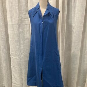 Vintage Sleeveless Zip-Up Dress Vest